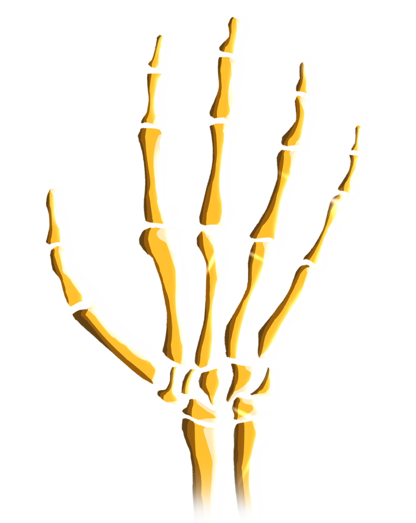 gold hand up