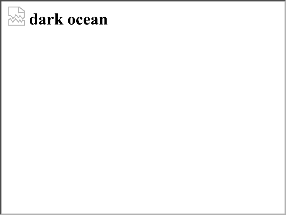 dark ocean