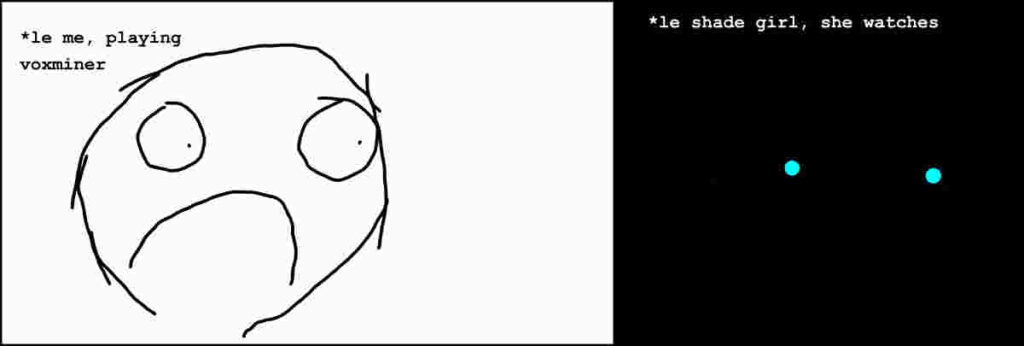 le eyes in le darkness